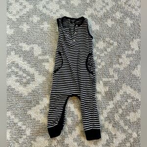 Little Bipsy- Striped Black and White Kids One Piece